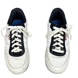 Levi's Shoes Mens Size 5 White Black Blue Low Top Lace Up Sneakers 520-53722